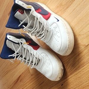 Men's Size 13 Airforce 1 High Top Nautical